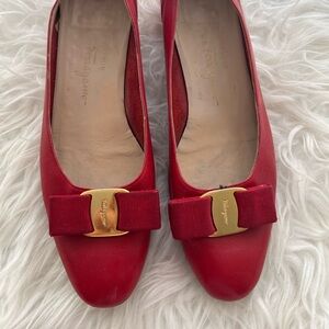 Ferragamo red shoes Size 7